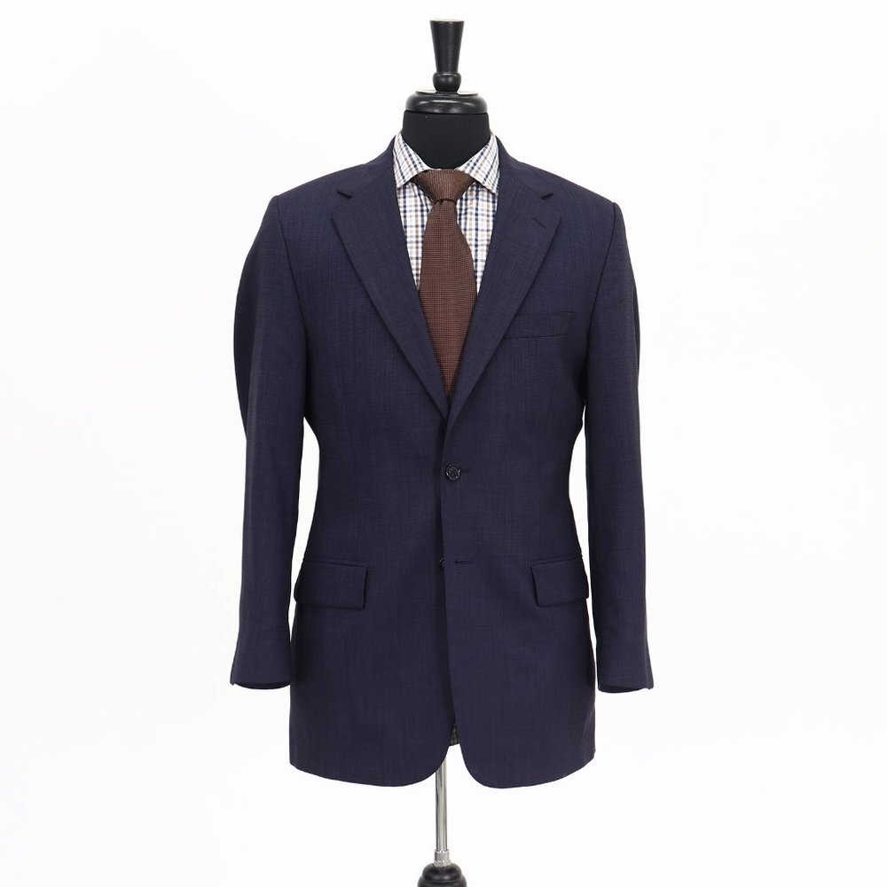 Jos. A. Bank 38R Navy Solid 2-Button Sport Coat Blazer Jacket G060